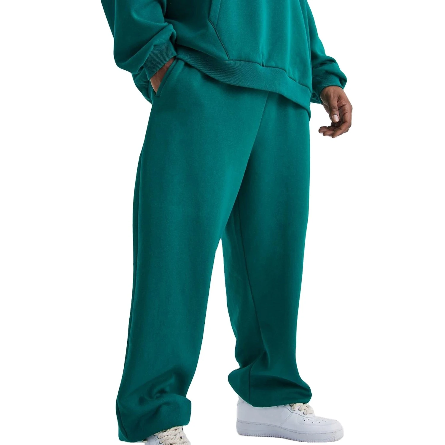 Pantalons de survêtement en coton pour hommes en gros, taille haute, multi-poches, pantalons de jogging, dentelle, tendance, surdimensionné, droit,